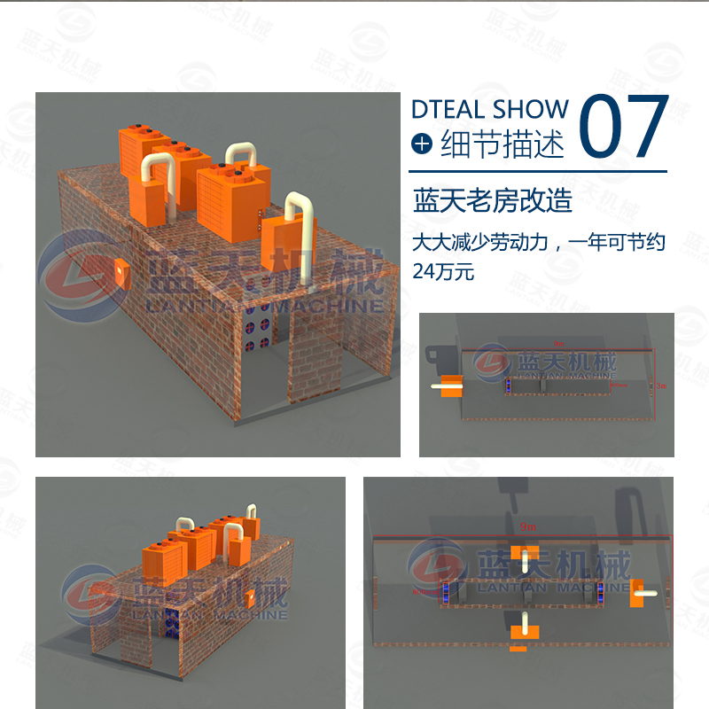 水烟炭烘干机老房改造