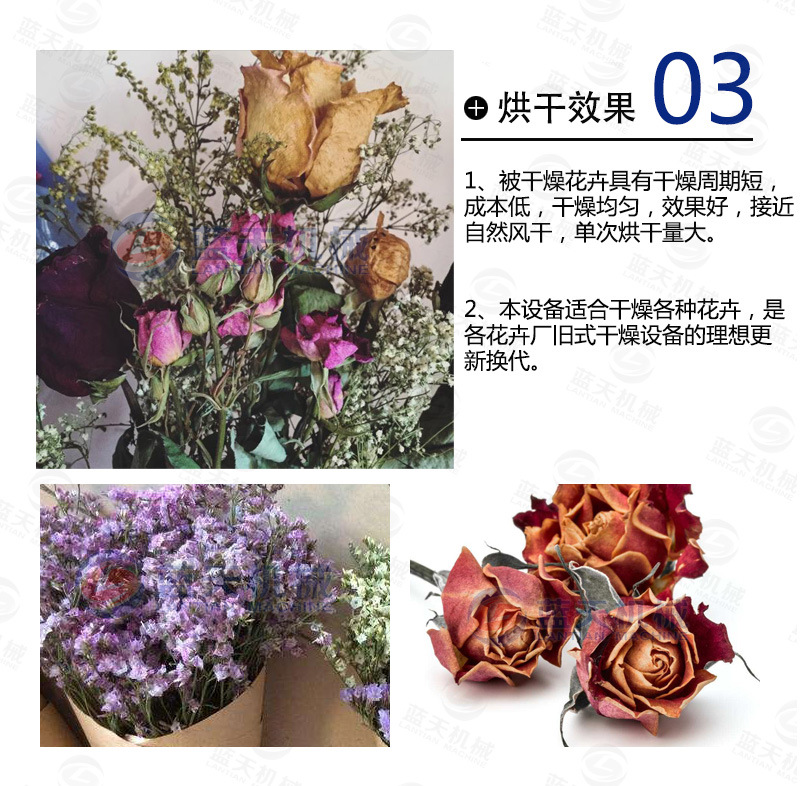 花卉烘干机烘干效果